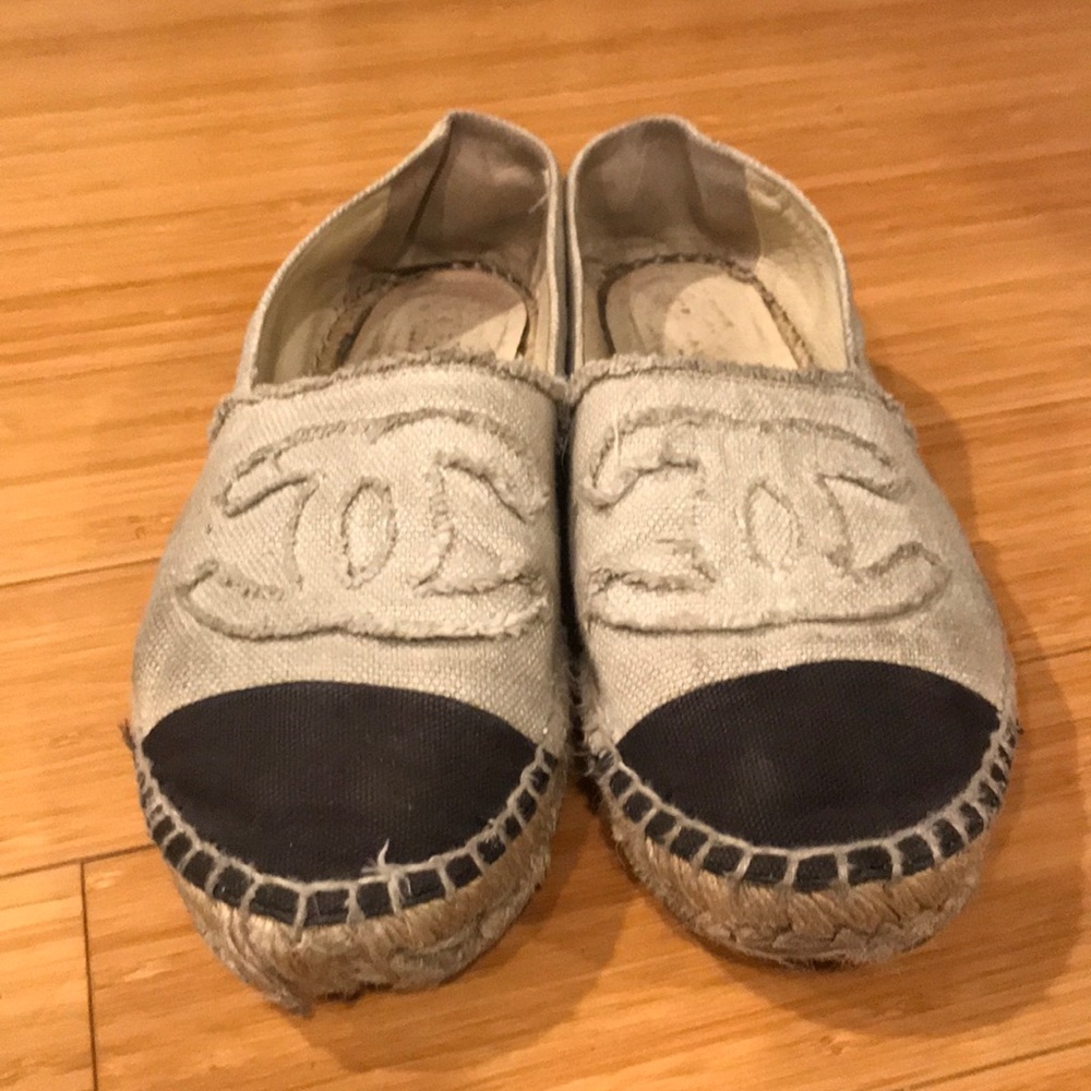 White Chanel Espadrilles